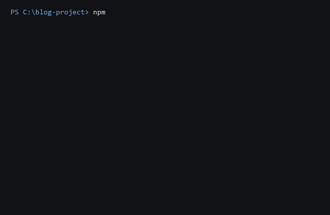 윈도우 PowerShell에서 npm install로 클로드 코드를 설치하고 claude 명령으로 첫 실행하는 화면